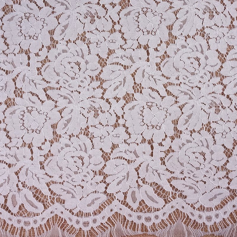 Lace Fabric Dress Eyelash Nylon for Women's Wear Wholesale Supplier 19